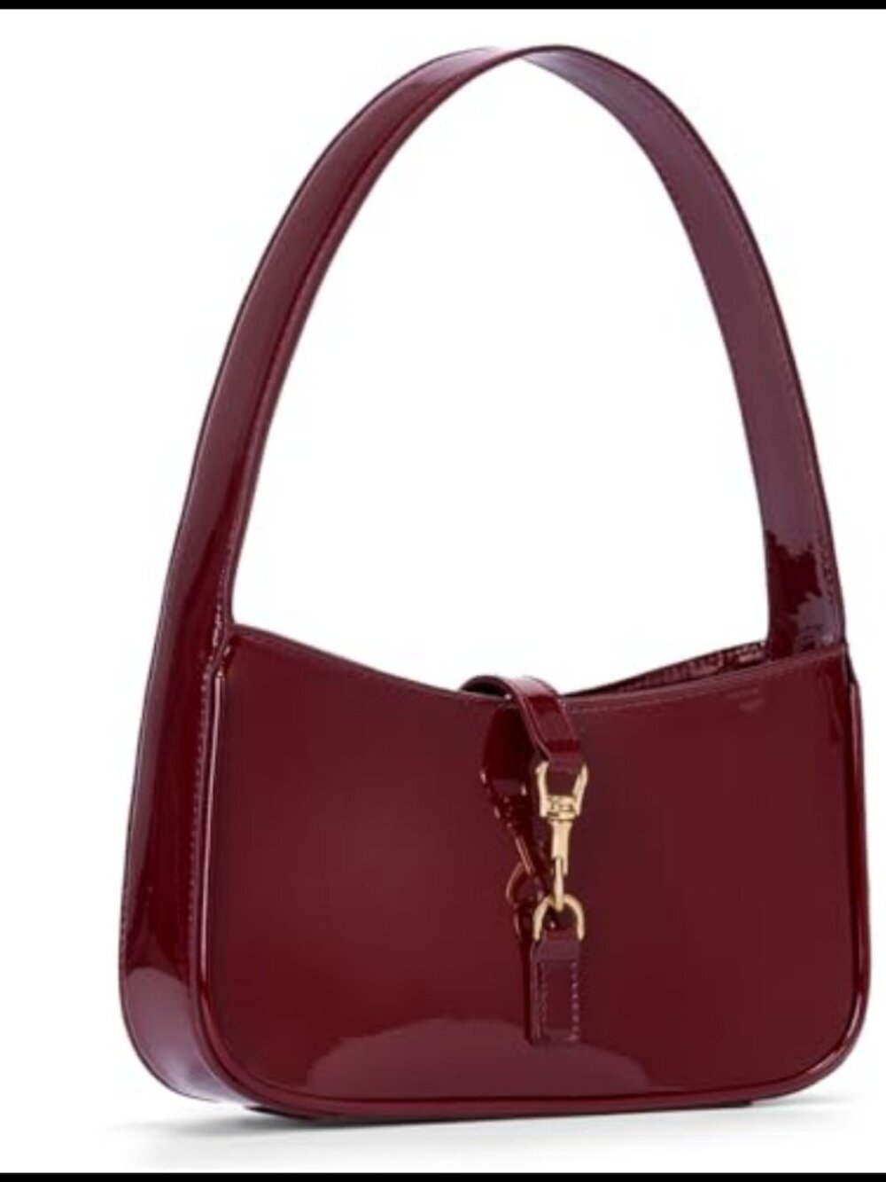 Faux Leather Small Shoulder Bag Trendy Y2K Purse Everyday Handbag